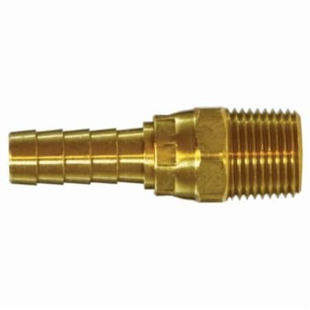 Midland Industries Swivel Adapter, Adapter, 12 Nominal, Hose Barb x MIP, 087 Hex, 150 psi, 40 to 160 deg F, Brass, 32356